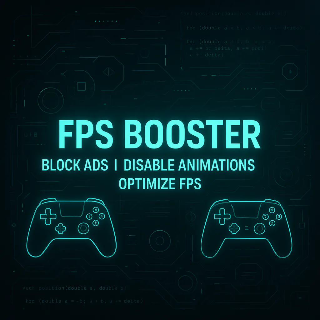 FPS Booster | Block Ads, Disable Animations, Op...