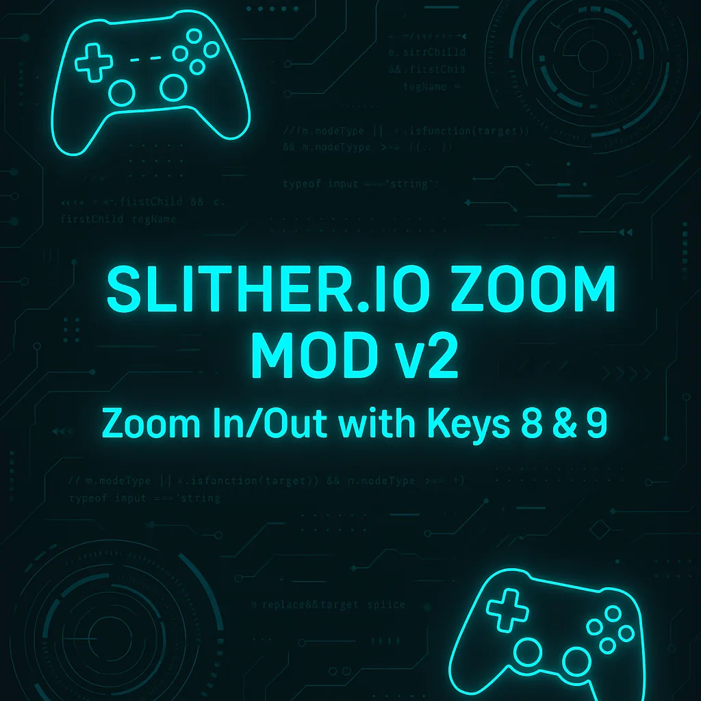 Slither.io Zoom Hack v2 | Zoom In/Out with Keys...
